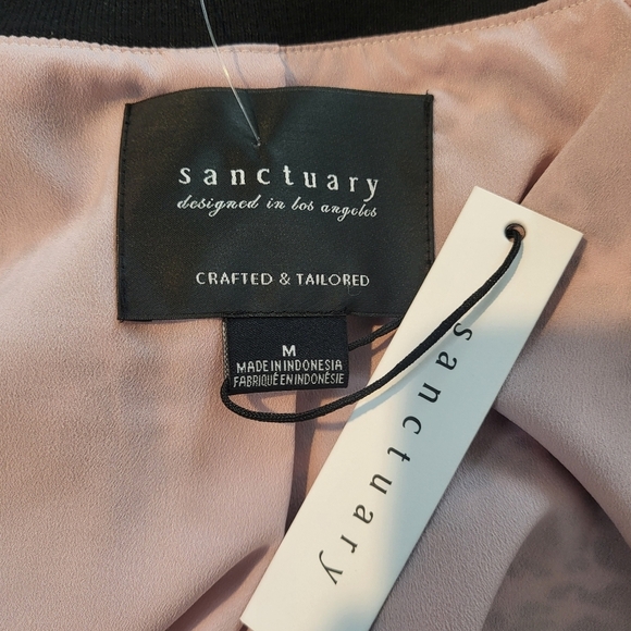 Sanctuary Jacket Havana Bomber Animal Print Zipper Front Side Pockets Size M NWT - Picture 10 of 11